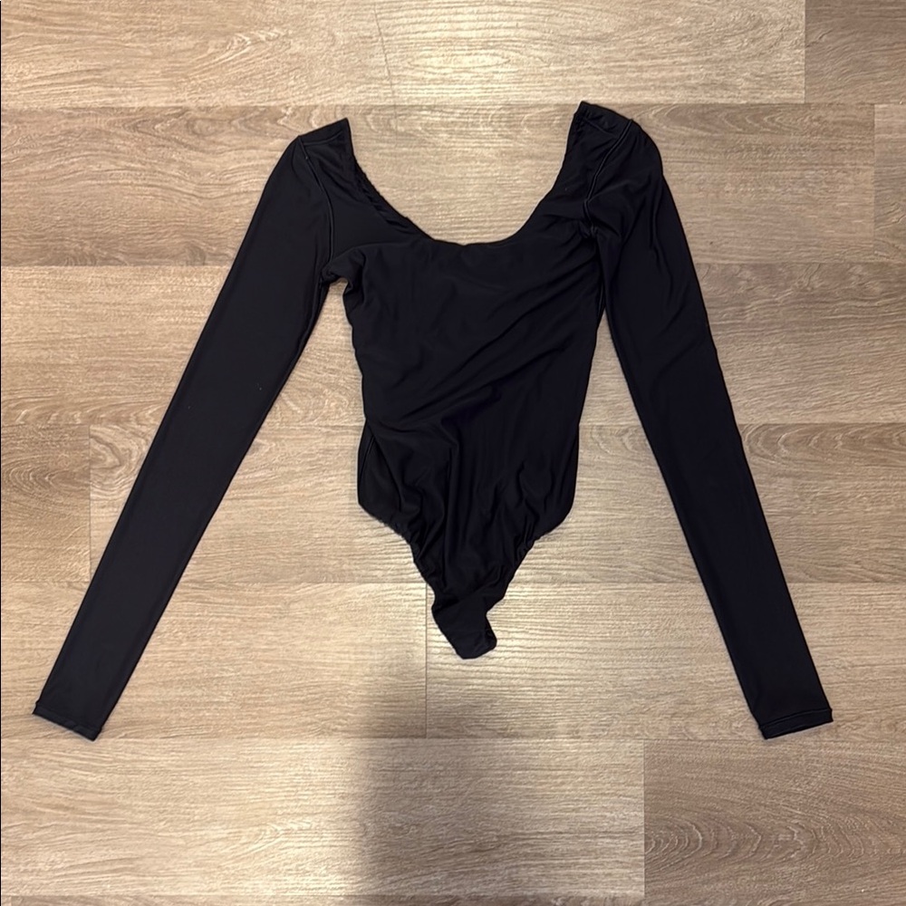smootheez Black Long Sleeve Bodysuit